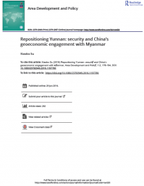 Repositioning Yunnan: security and China’s geoeconomic engagement with Myanmar
